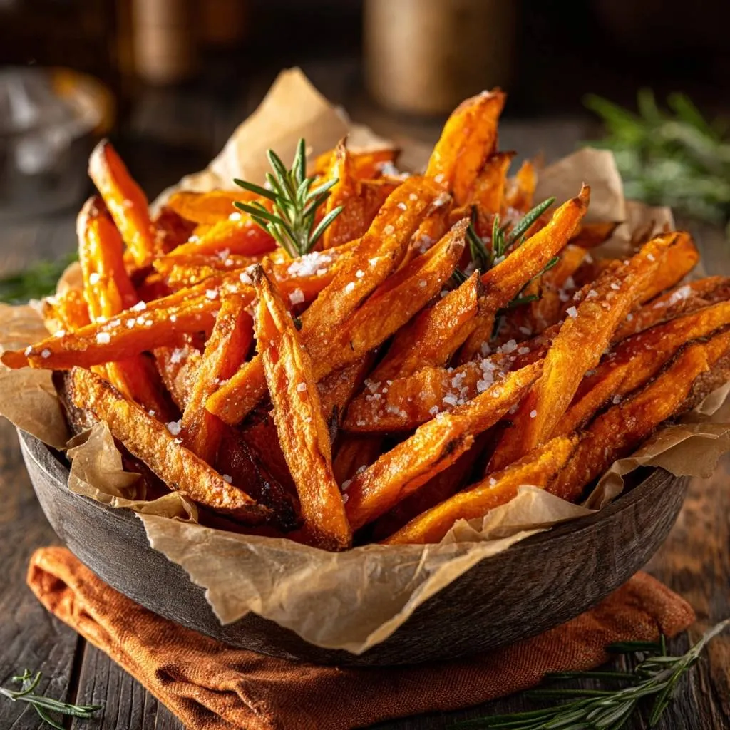 Stop Soggy Fries! Bake Perfectly Crispy Rosemary Sweet Potatoes
